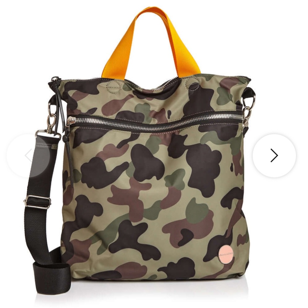 ShortyLove Wonder Crossbody Bag Camo with with colored strap (not shown here)